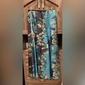 Johnny Was SILK elastic skirt XS